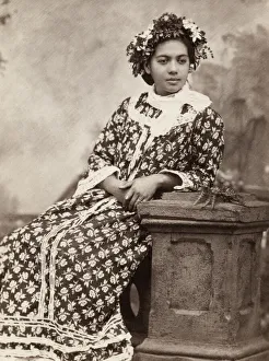Pacific Islands, Oceania: portrait of a young woman