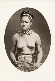 Pacific Islands, Oceania: portrait of a young woman