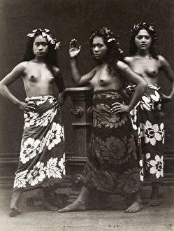 Tribal Collection: Pacific Islands, Oceania: portrait of young women