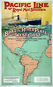 Brazil Gallery: Pacific Line Poster
