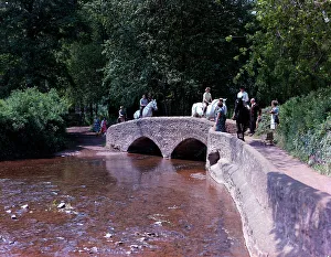Dunster Prints: The Pack Horse Bridge, Dunster