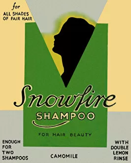 Package design, Snowfire Shampoo