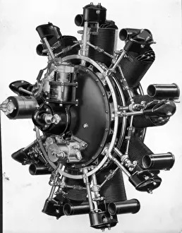 Packard Prints: Packard DR-980 9-cylinder 225hp air-cooled radial diesel