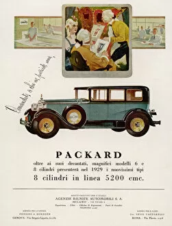 Carriages Collection: Packard in Italy 1928