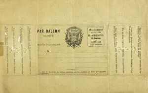 Images Dated 1st July 2011: Packet for Balloon Post