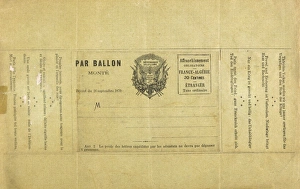 Images Dated 1st July 2011: Packet for Balloon Post