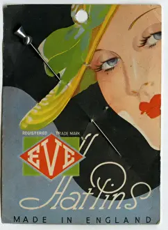 Pins Prints: Packet design, Eve Hatpins