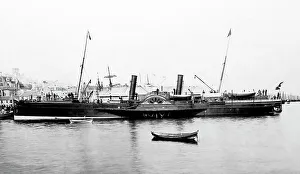 Shetland Prints: Paddle steamer in Lerwick, Shetland, Scotland