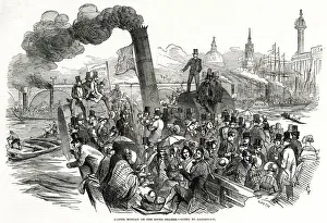 Images Dated 19th February 2020: Paddle Steamer on the River Thames 1847