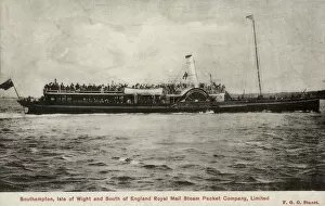 Steamship Gallery: Paddle Steamer Southampton, at Southampton