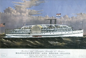 Steam Boat Gallery: Paddle wheel steamboat Massachusetts (1887)