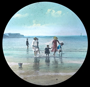 Paddling at Weymouth