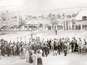 Paddock Prints: In the paddock, Cairo horse races, Egypt, c. 1890 s