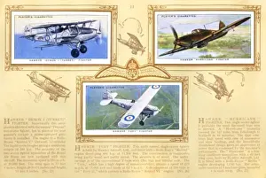 Page from Aircraft of the Royal Air Force card album