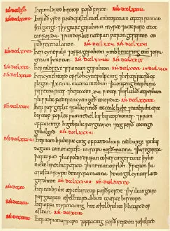 Anglo Collection: Page from the Anglo-Saxon Chronicle