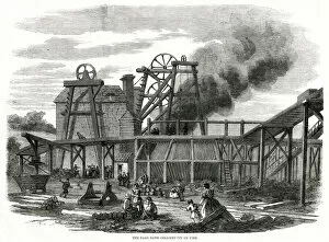 Disasters Collection: Page Bank Colliery, fire 1858
