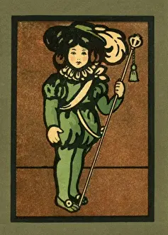 Page boy in green