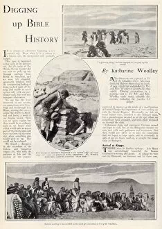 Archaeologists Gallery: Page from Britannia & Eve by Katharine Woolley reporting on the great excavations carried