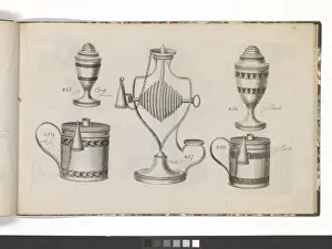 Page from a catalogue of domestic silverware