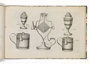 Page from a catalogue of domestic silverware