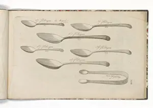 Page from a catalogue of domestic silverware