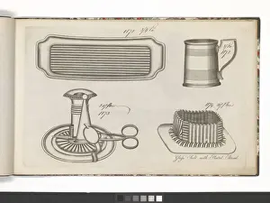 Page from a catalogue of domestic silverware