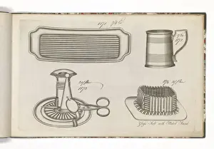 Page from a catalogue of domestic silverware