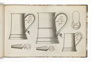Images Dated 27th March 2018: Page from a catalogue of domestic silverware