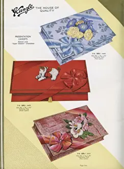 Page from a catalogue, Kunzle Chocolate List
