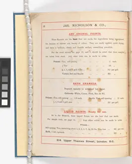 Page from Catalogue of Materials for House Painting and Gla
