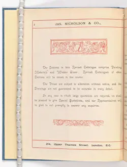 Page from Catalogue of Materials for House Painting and Gla