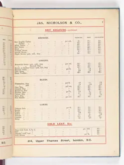 Page from Catalogue of Materials for House Painting and Gla