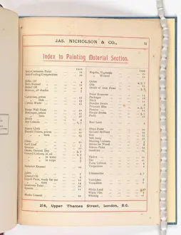 Page from Catalogue of Materials for House Painting and Gla