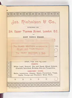Page from Catalogue of Materials for House Painting and Gla