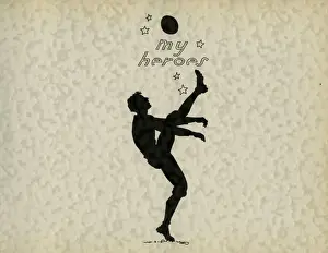 Kick Prints: Page design, my heroes, School Silhouettes