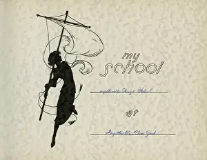 Fayetteville Prints: Page design, my school, School Silhouettes