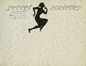 Heading Prints: Page design, secret societies, School Silhouettes