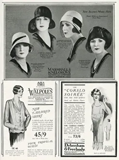Adverts Gallery: Page of fashion adverts - February 1930