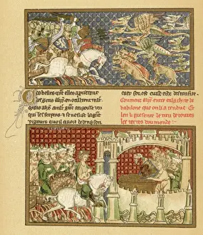 Macedon Prints: Page from a French manuscript