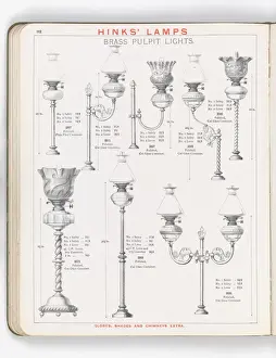 Page from Hinks Lamps catalogue