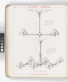Page from Hinks Lamps catalogue