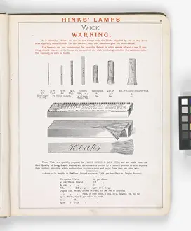 Page from Hinks Lamps catalogue