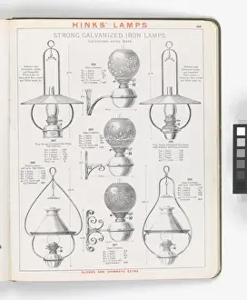Page from Hinks Lamps catalogue