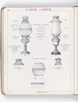 Page from Hinks Lamps catalogue