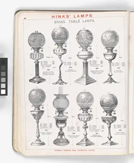 Page from Hinks Lamps catalogue