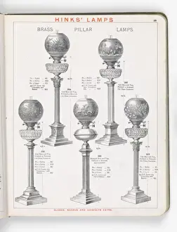 Page from Hinks Lamps catalogue
