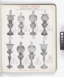 Page from Hinks Lamps catalogue