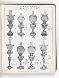 Page from Hinks Lamps catalogue