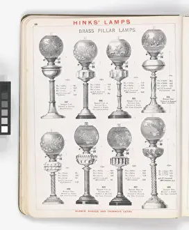 Page from Hinks Lamps catalogue