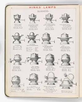 Page from Hinks Lamps catalogue